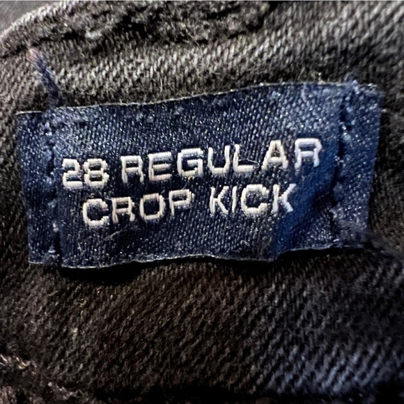 GAP Black Skinny Bootcut Crop Kick Jeans Size 28 Women’s - Picture 4 of 7